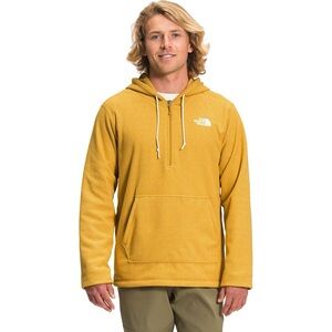 The North Face Mens Textured Cap Rock 1/4 Zip Fleece Hoodie Sweatshirt Yellow XL